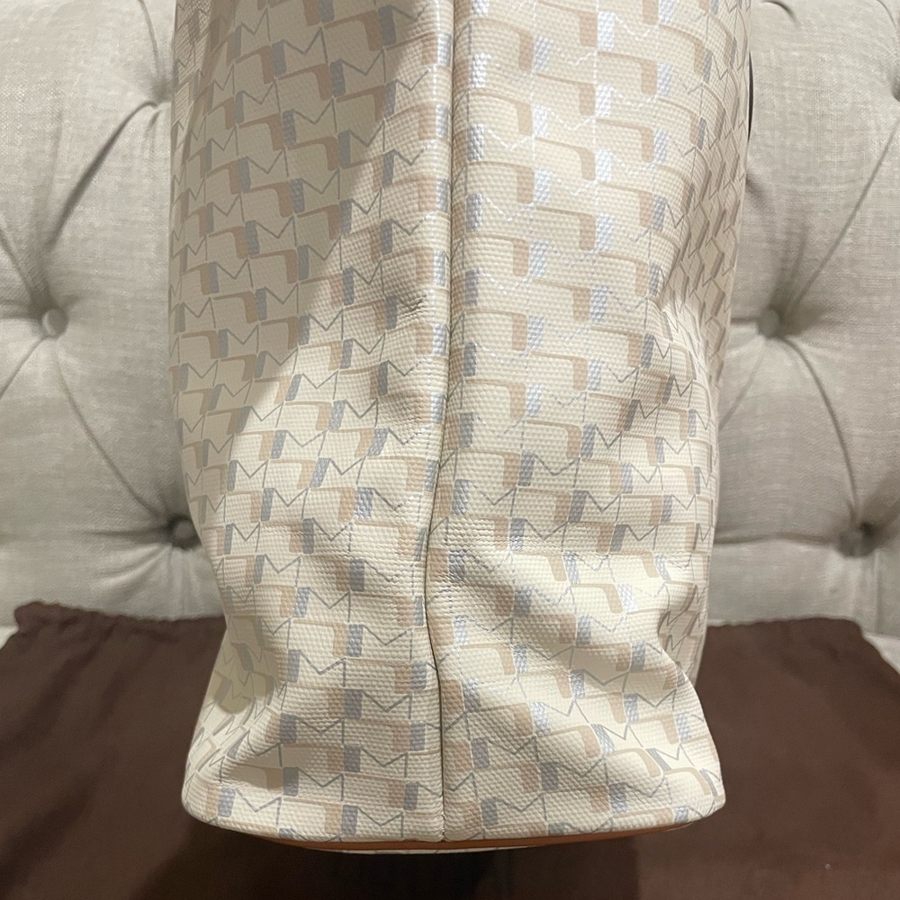 MOYNAT Oh! tote ruban MM Griege with yellow and blue ribbon - Picture 7 of 11